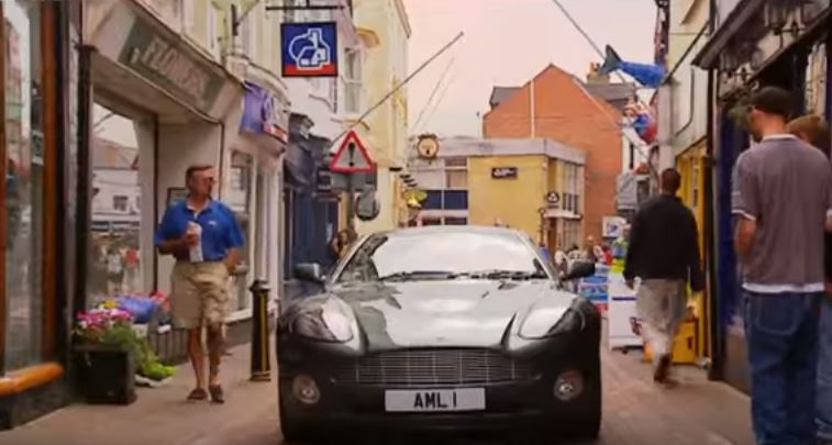 Aston Martin in Cowes High Street
