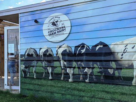 Crockers Farm Dairy milkshake machine on the Isle of Wight