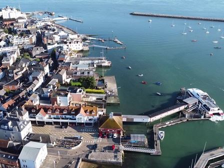 Cowes aerial view