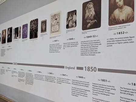 Timeline at Dimbola on the Isle of Wight