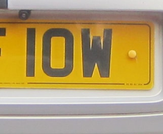 IOW car number plate