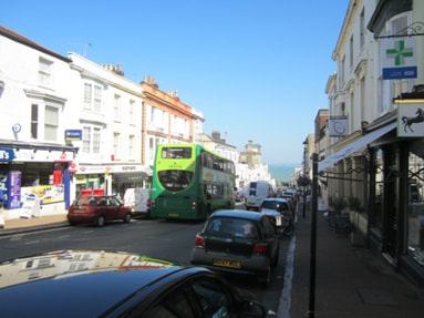 Cars parked on Union Street in Ryde