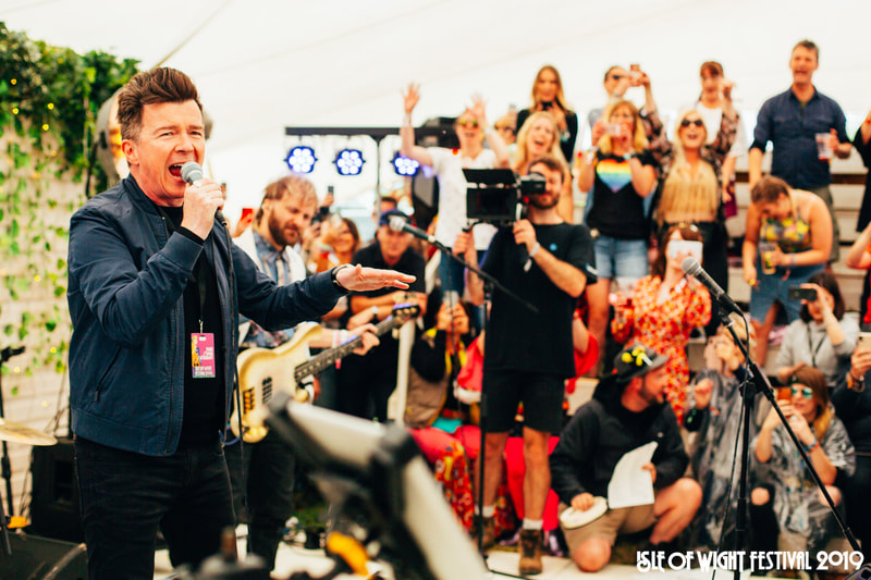 Rick Astley at Isle of Wight Festival 2019