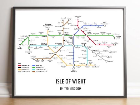 Isle of Wight tube map