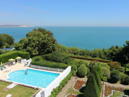 Swimming pool at Luccombe Hall Hotel