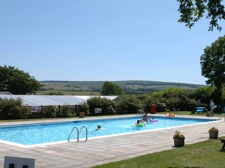 Dog friendly Orchards Holiday Park swimming pool Isle of wight