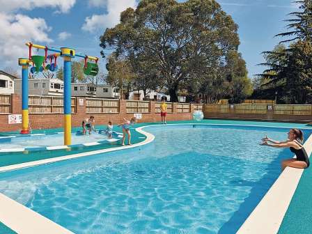 Swimming pool at Landguard Holiday Park