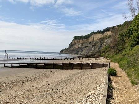 Shanklin beach at the Luccombe end
