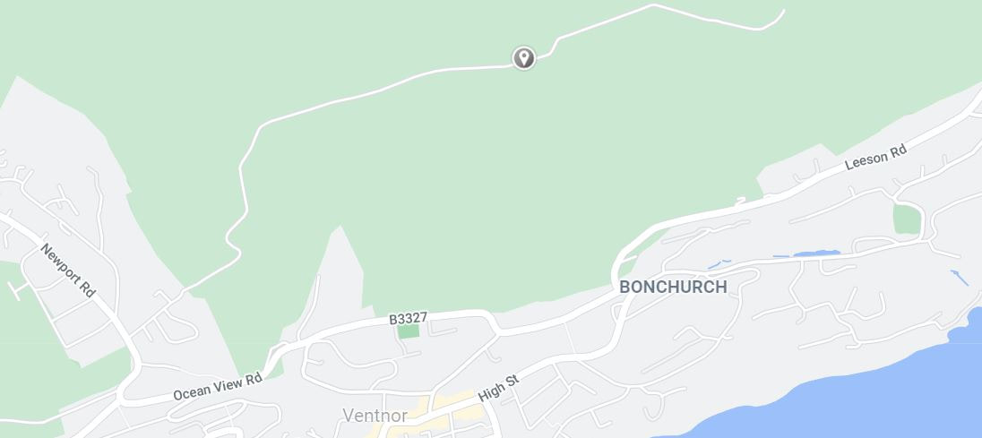 Google map showing St Boniface Down