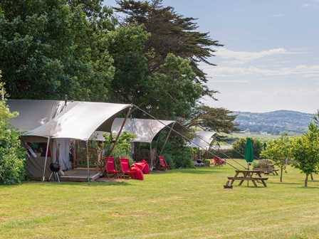 Toms Eco Lodge Yurt at Tapnell Farm Isle of Wight