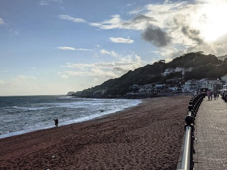 Ventnor seafront in the evening