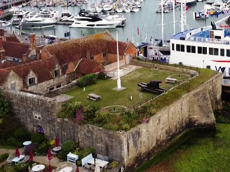 Yarmouth Castle drone shot