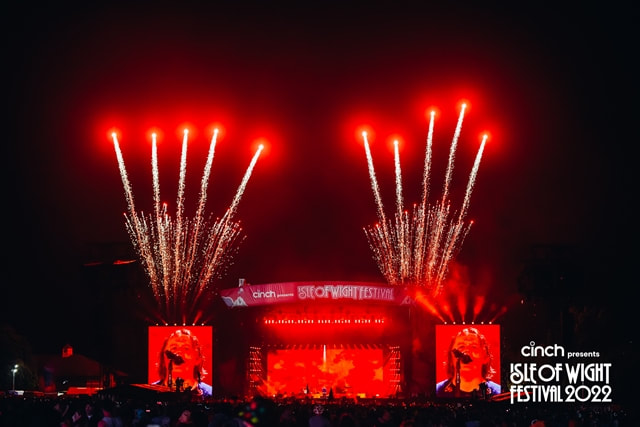 Fireworks at Isle of Wight Festival 2022