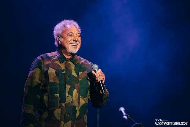 Tom Jones at the Isle of Wight Festival 2021