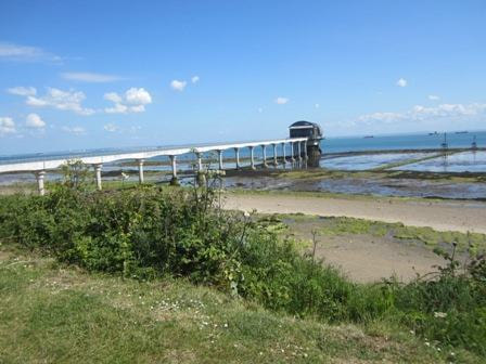 Bembridge beach and lifeboat station
