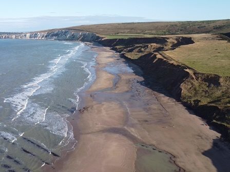 Compton Bay from above