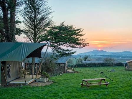 Toms Eco Lodge Yurt at Tapnell Farm Isle of Wight