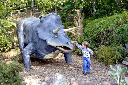 Blackgang Chine dinosaur in the 1980s