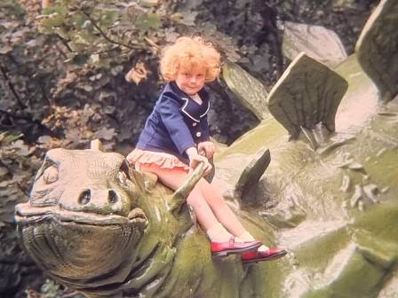 Dinosaur at Blackgang Chine in early 1970s