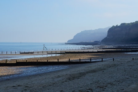 Shanklin beach looking towards Luccombe