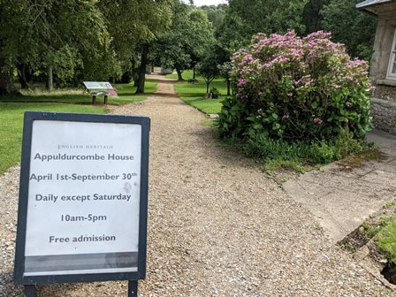 Entrance sign at Appuldurcombe Manor Gardens