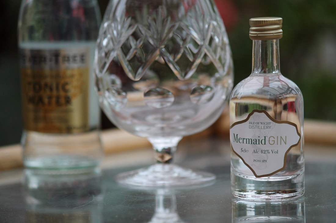 Mermain gin bottle