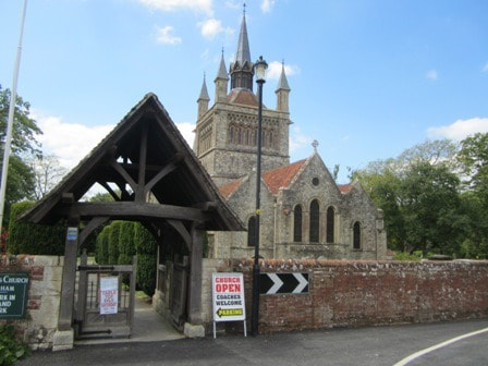 St Mildred's Church in Whippingham from outside