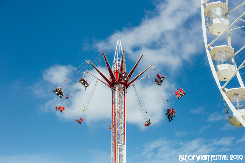 Fairground ride at Isle of Wight Festival 2019