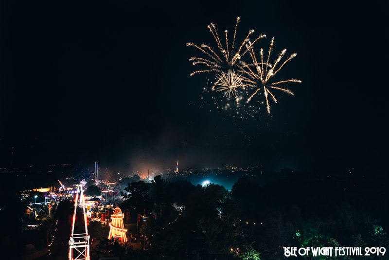 Fireworks at Isle of Wight Festival 2019