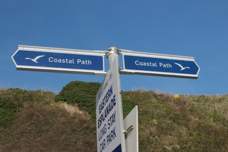 Isle of Wight Coastal path sign
