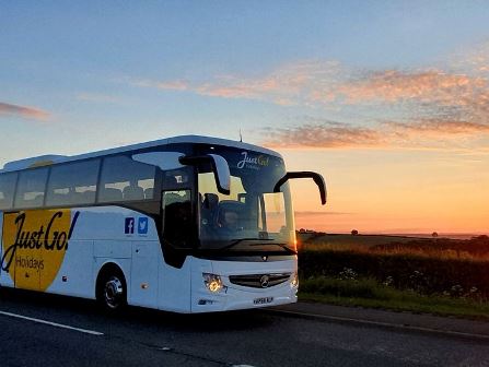 Just Go coach trip sunset