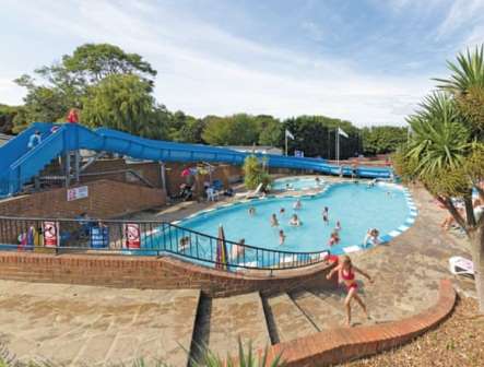 Outdoor swimming pool at Lower Hyde Holiday Park Isle of Wight