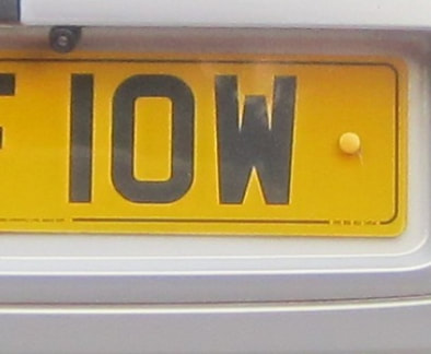Isle of Wight numberplate