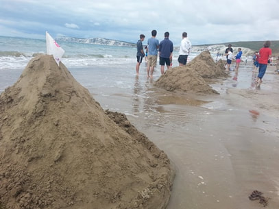 National Trust sandcastle competition at Compton Bay 2016