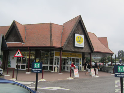 Entrance to Morrisons on the Isle of Wight