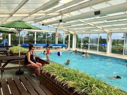 Indoor swimming pool at The Orchards Holiday Park Isle of Wight