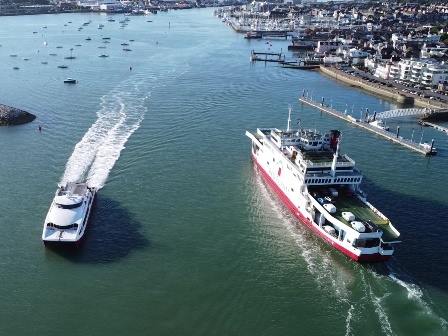 Two Red Funnel ferries