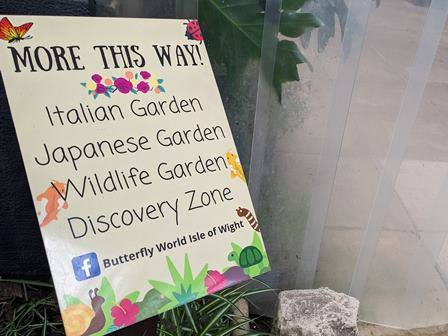 Sign at Butterfly World
