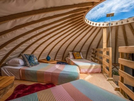 Stargazers retreat yurt in Niton