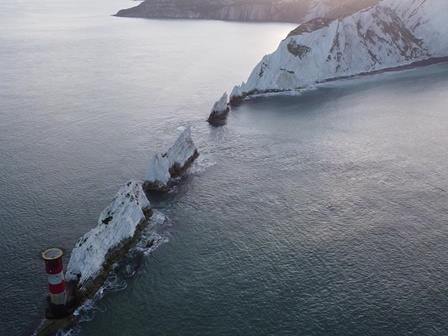 The Needles aerial view