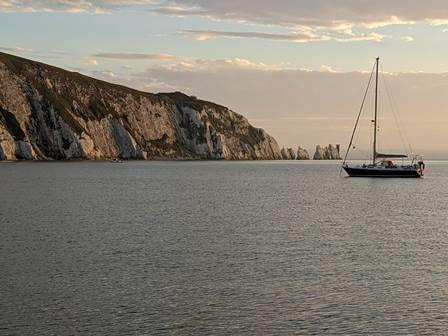 The needles and a yacht