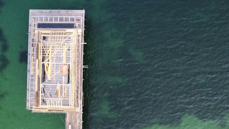 Totland Pier from above