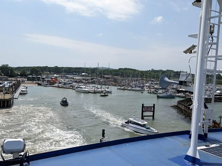 Wightlink ferry leaving port